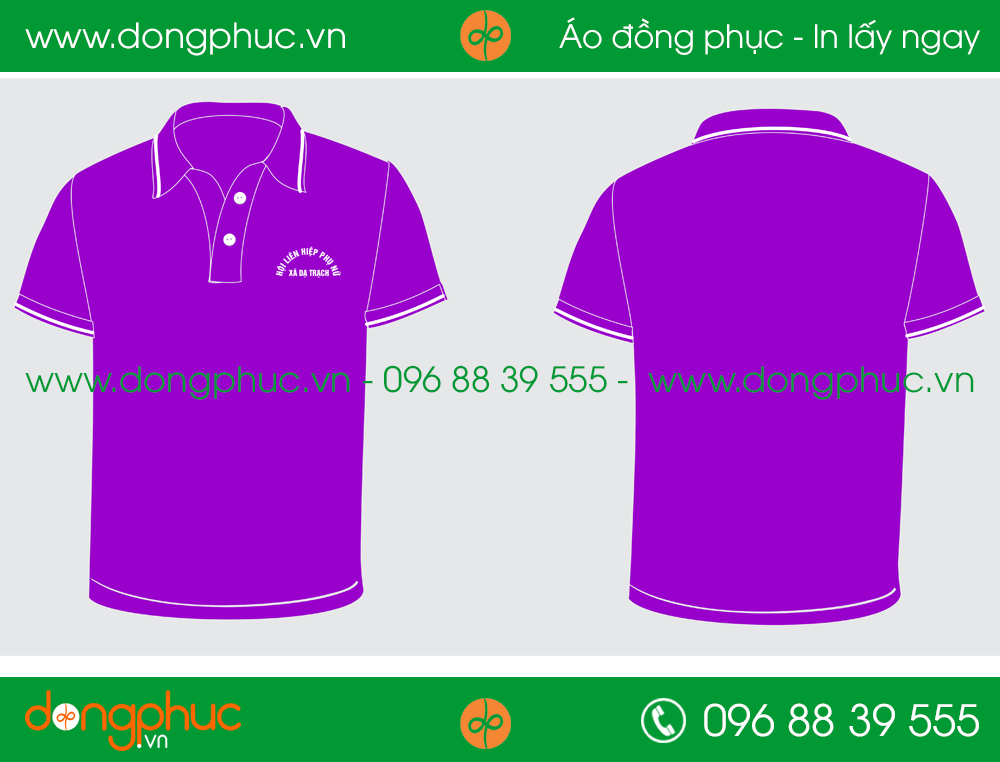 Áo phông đồng phục LHPN dạ trạch